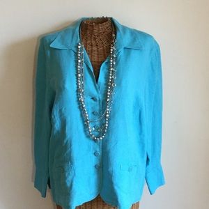 Deep Blue Talbots Top